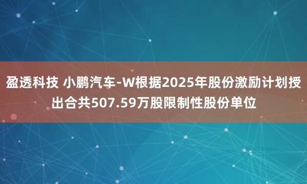 盈透科技 小鹏汽车-W根据2025年股份激励计划授出合共507.59万股限制性股份单位